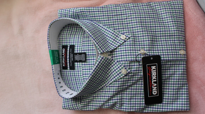 Kirkland 17x36/37'' Mens white,green,blue,new XL