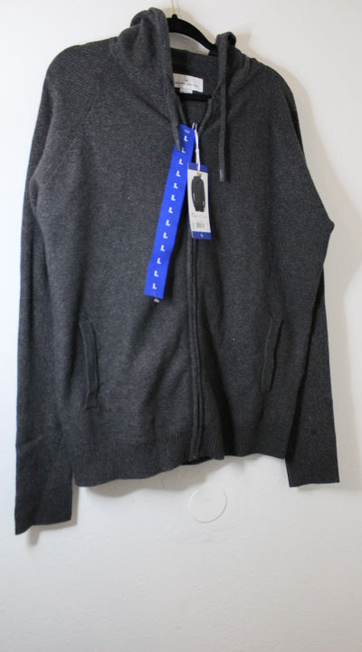 Modern Ambition Men's Textured Pullover Hoodie grey Size L