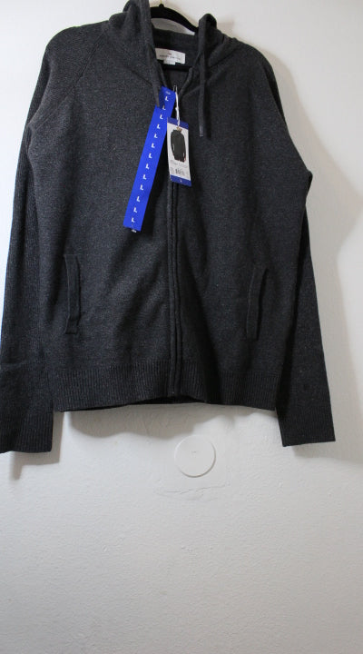 Modern Ambition Men's Textured Pullover Hoodie grey Size L