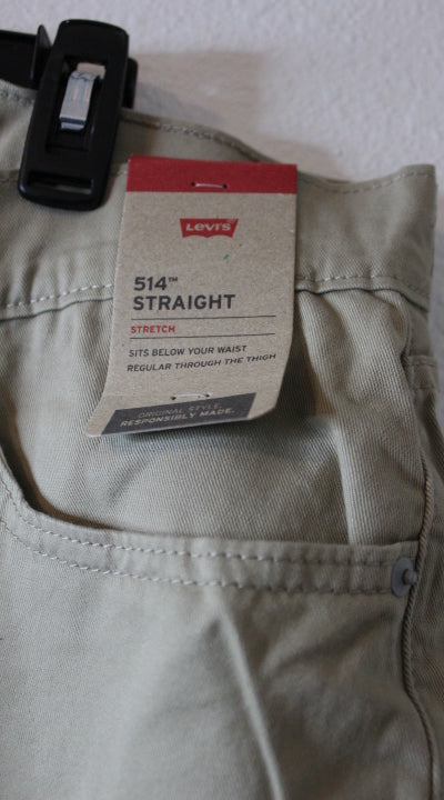 Levi's Men's 514 Straight Fit Jeans, Tan, Size 38x29