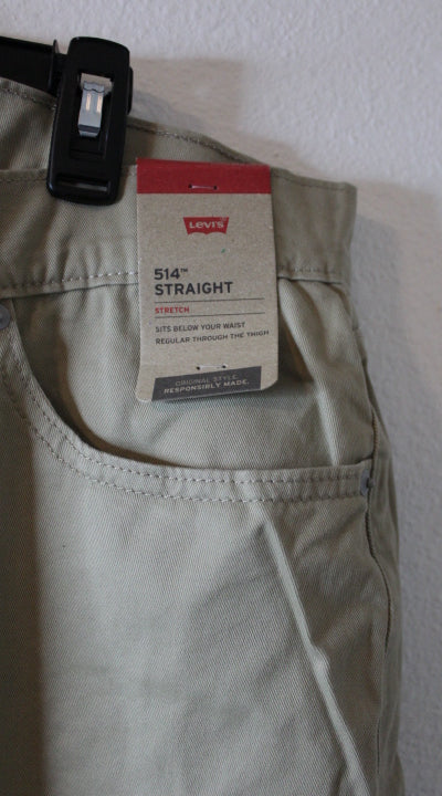 Levi's Men's 514 Straight Fit Jeans, Tan, Size 38x29