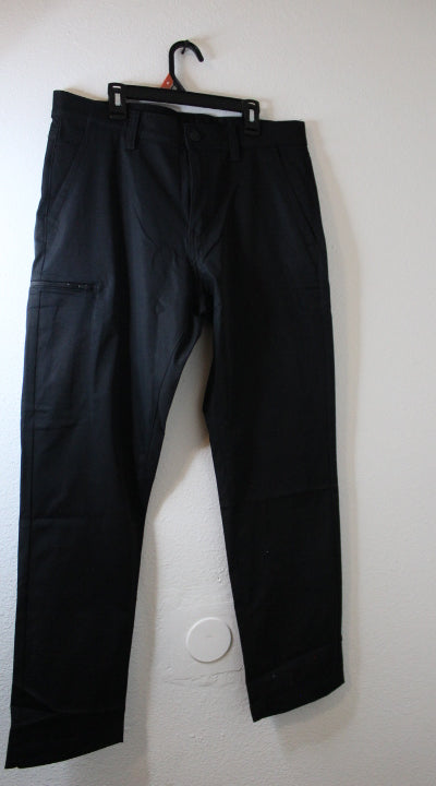 Copper & Oak Men's Tech Utility Pant Straight Fit Black Size 36x32