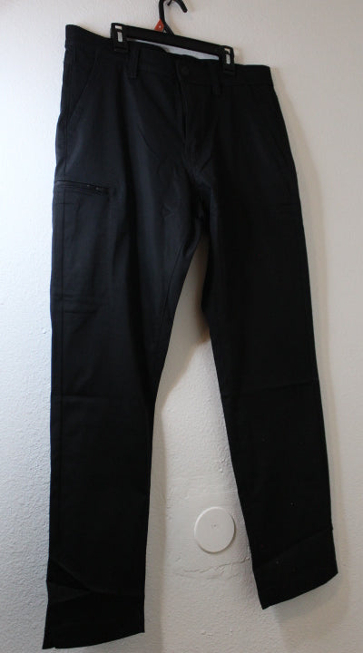Copper & Oak Men's Tech Utility Pant Straight Fit Black Size 36x32