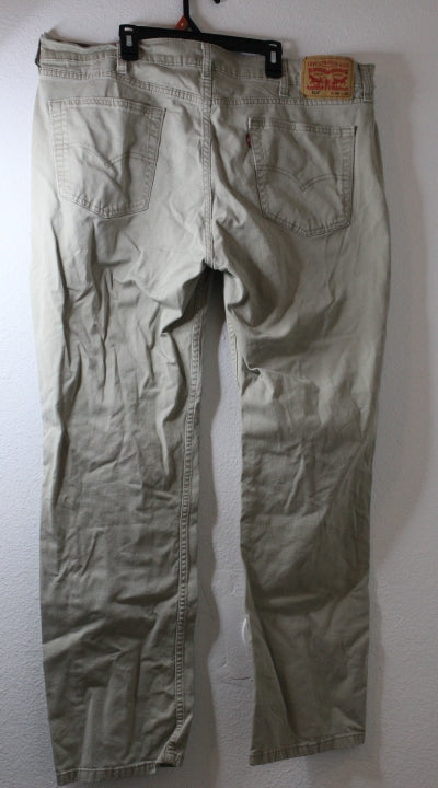 Levi's Men's 514 Straight Fit Stretch Jeans, Tan, 40x32